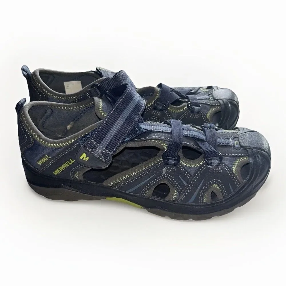 Merrell Hydro Youth‎ Hiking Sandals Size 4W Blue Gray